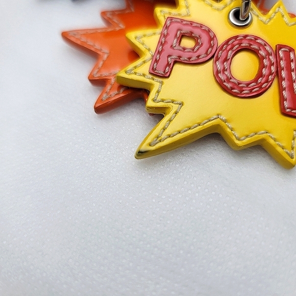 *Very Rare* Coach Comic Book Leather Keychain Bag Charm - Picture 12 of 15